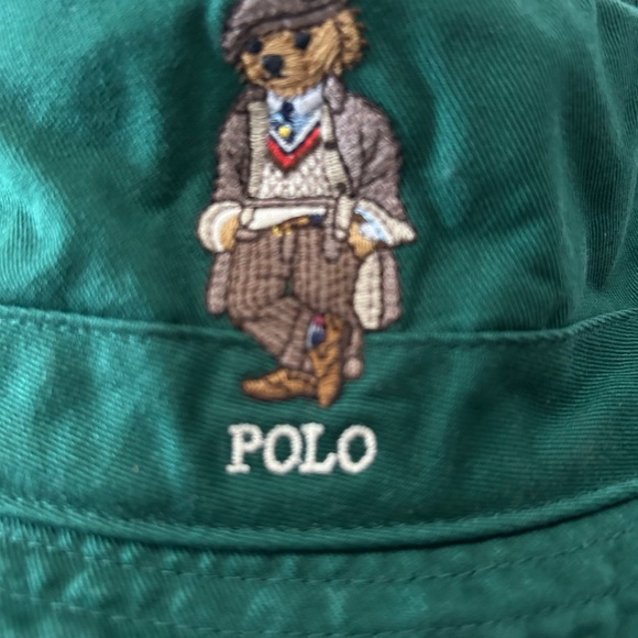 Polo Ralph Lauren Green Bear Bucket Hat - Picture 7 of 7